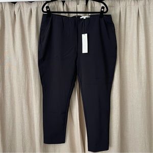 NWT Veronica Beard Core Zip-Back Scuba Black Pant 18
